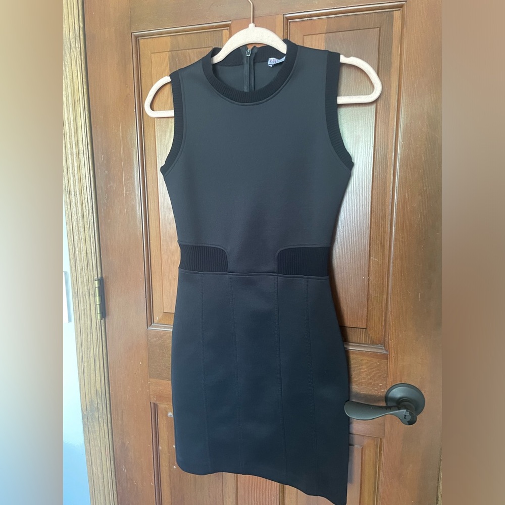 VALENTINO scuba sheath little black dress